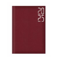 Agenda Artibest A5 datata offset alb 208 coperta bordeaux
