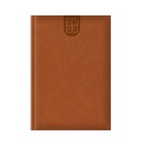 Agenda Dakota A5 datata hartie ivory 416 coperta maro inchis