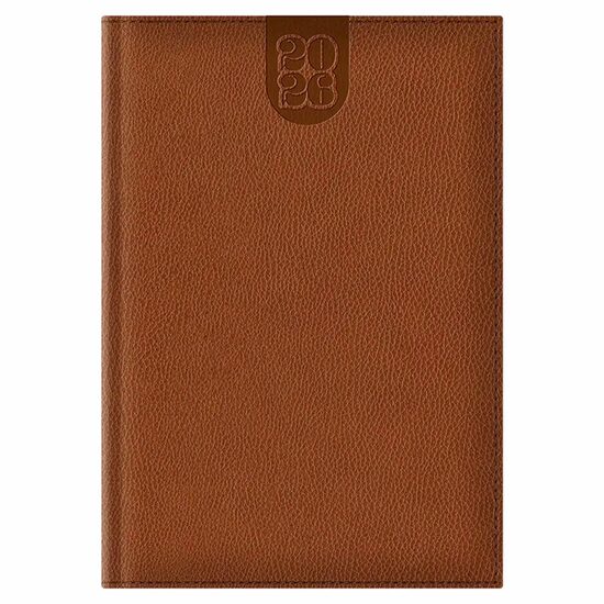 Agenda Dakota A5 datata hartie ivory 416 coperta maro inchis