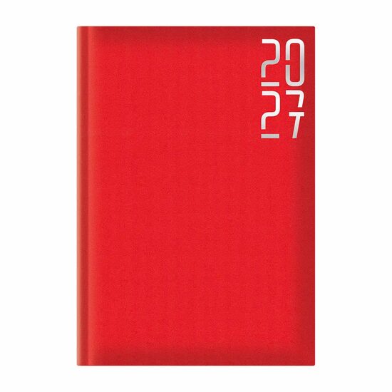 Agenda Artibest A5 datata offset alb 202 coperta rosie