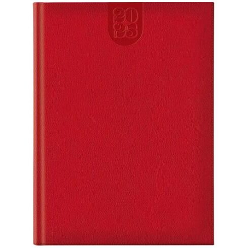 Agenda Dakota A4 săptămânală hartie ivory 404 coperta rosie