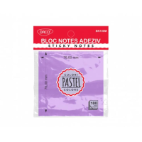 Bloc notes adeziv 76x76 mov pastel DACO BN100M