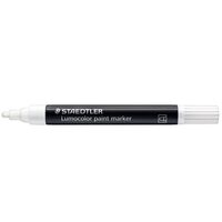 Marker cu vopsea acrilic Lumocolor Staedtler alb 349-0