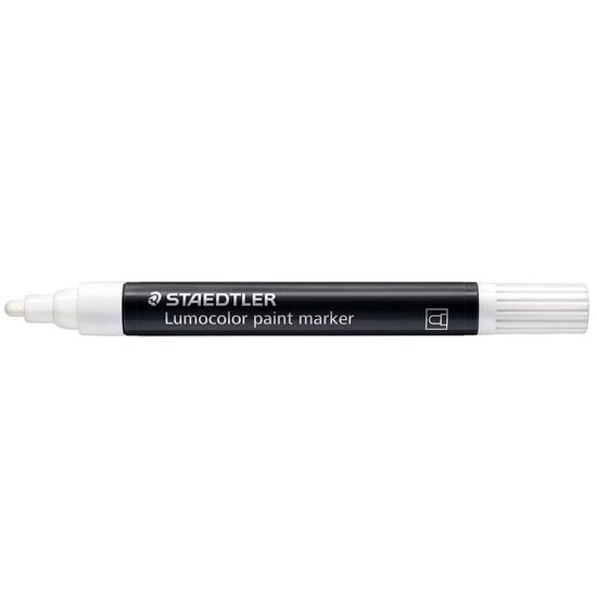 Marker cu vopsea acrilic Lumocolor Staedtler alb 349-0
