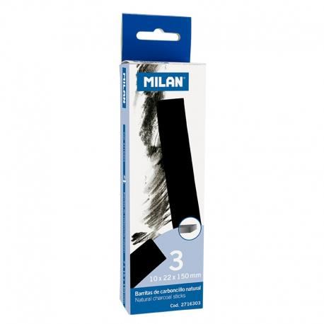 Carbune natural 3 buc 22x10 mm MILAN 2716303