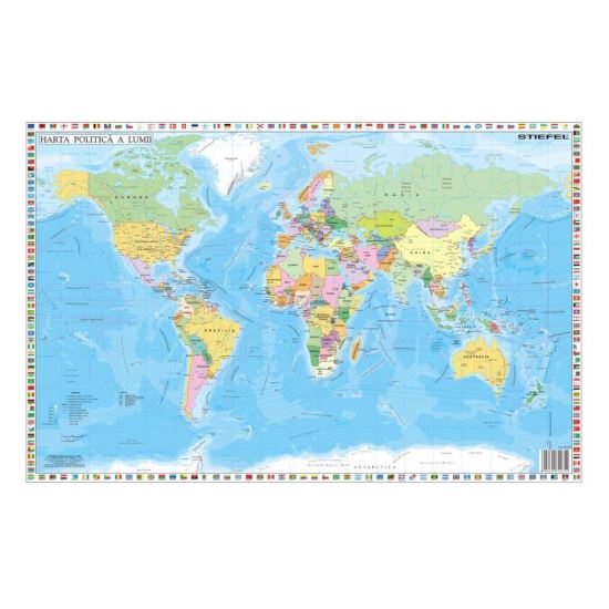 Mapa de birou Statele Lumii cu steaguri - 3279017