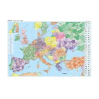 Harta Europei coduri postale 122x88 cm