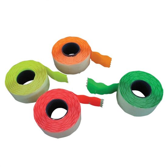 Rola etichete pret culoare fluorescenta 26x12