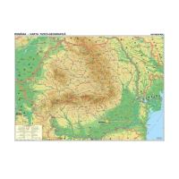 Harta Romania fizico geografica 100x70 cm ST-4890717