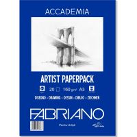 Carton A3 Accademia 160 g/mp set 20 coli