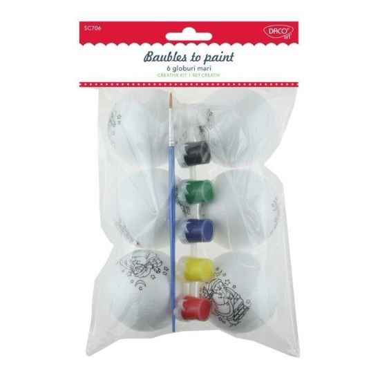 Set creativ 6 globuri mari DACO SC706 