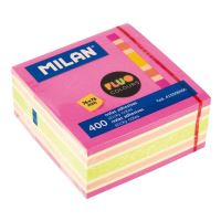  Bloc notes adeziv cub 76x76 fluo Milan 8400