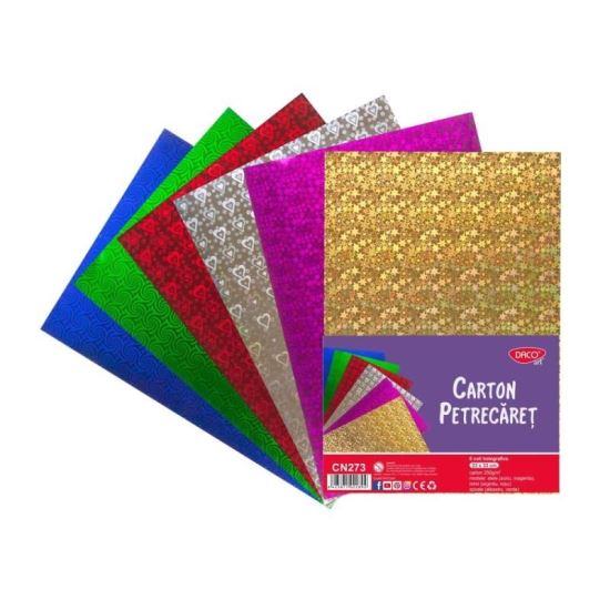  Carton holografic petrecaret set 6 DACO CN273 