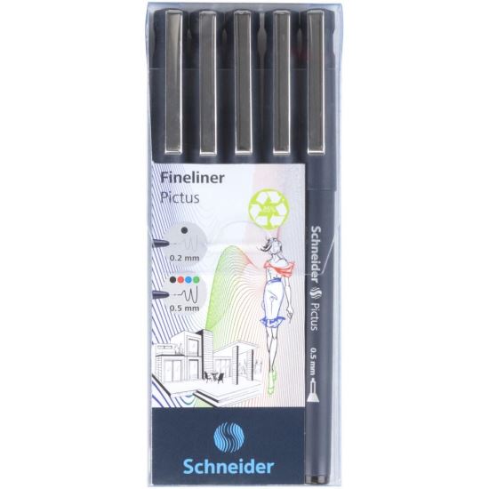 Fineliner Schneider Pictus 5 buc/portofel 493976