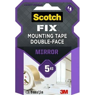 Banda dublu adeziva pentru montare oglinda 19mm x 1.5m 3M