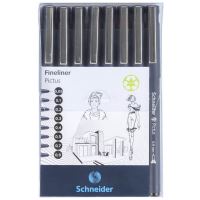 Fineliner Schneider Pictus 8 buc/portofel 493977