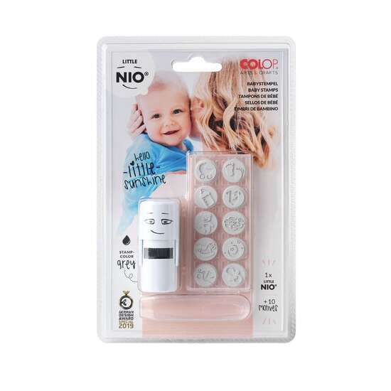 Set stampila cu amprente bebelus Little NIO L002