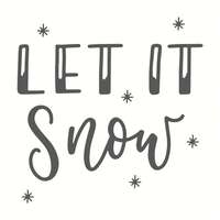 Stampila model Let It Snow 45 x 45 mm