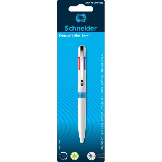 Pix Schneider 4 culori Take alb/bleu blister