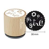 Stampila Woodies - It's a girl
