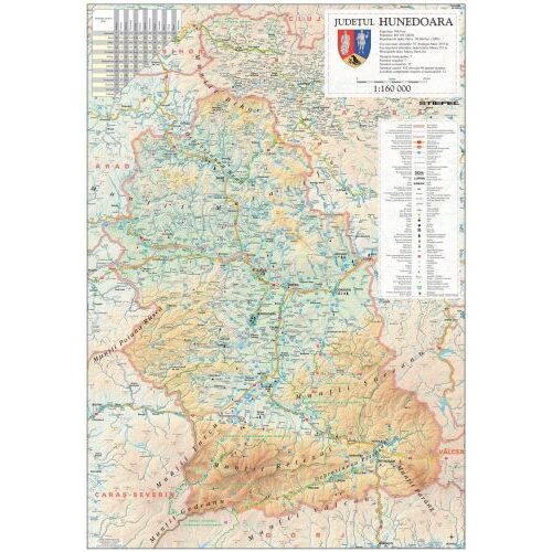Harta 70/100 judet Hunedoara FFS