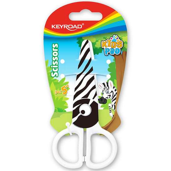 Foarfeca plastic Keyroad Kids Pro zebra - 321