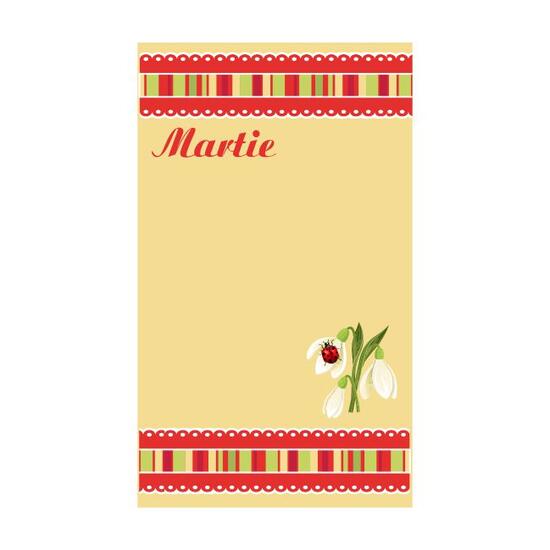 Cartonas martisor set 50 model 10 Rama Galben