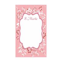 Cartonas martisor set.50 model 1 Roz Flori