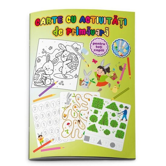Carte cu activitati de primavara, A4 24 pagini