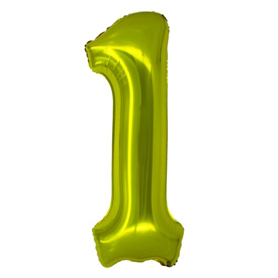 Balon folie cifra 1 auriu 85 cm DACO BL851AU