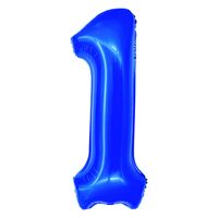 Balon folie cifra 1 albastru 100 cm DACO BL1001A