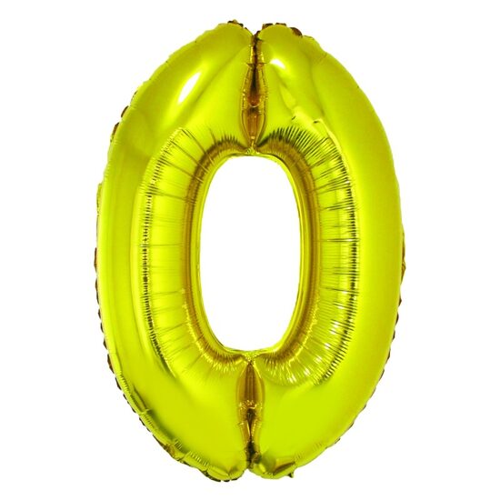 Balon folie cifra 0 auriu 85 cm DACO BL850AU
