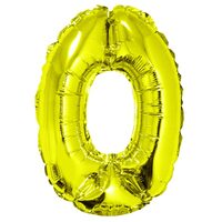 Balon din folie cifra 0 auriu 40cm DACO BL400AU