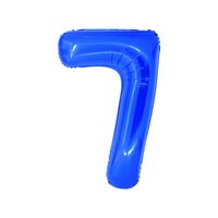 Balon folie cifra 7 albastru 100 cm DACO - BL1007A