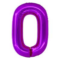 Balon folie cifra 0 roz 100 cm DACO BL1000RZ