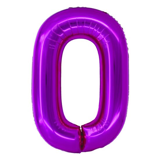 Balon folie cifra 0 roz 100 cm DACO BL1000RZ