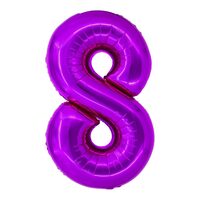 Balon folie cifra 8 roz 100 cm DACO - BL1008RZ