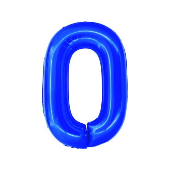 Balon folie cifra 0 albastru 100 cm DACO BL1000A
