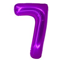 Balon folie cifra 7 roz 100 cm DACO - BL1007RZ