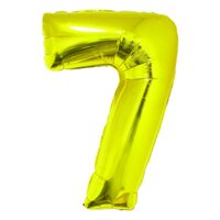 Balon folie cifra 7 auriu 85 cm DACO - BL857AU