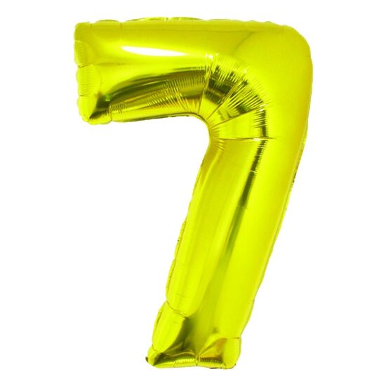 Balon folie cifra 7 auriu 85 cm DACO - BL857AU