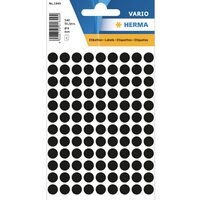 Sticker HERMA 1849 buline negre 8mm