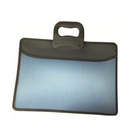 Mapa PP A4 cu fermoar US-410H albastru