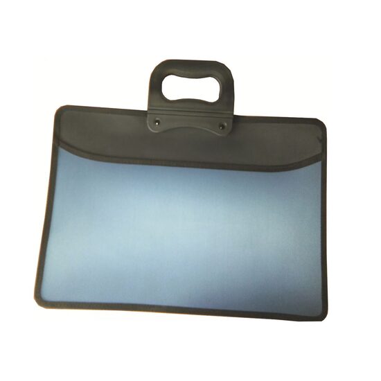 Mapa PP A4 cu fermoar US-410H albastru