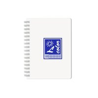 Carnetel A6 100F, spirala, coperta PVC alb
