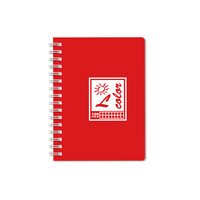 Carnetel A6 100F, spirala, coperta PVC rosu