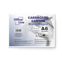 Carton A6 135gr Popset negru 25 coli