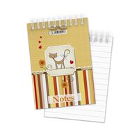 Bloc notes A6 50 file spirala-Libra, dictando, Pisica
