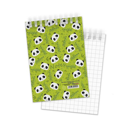 Bloc notes A6 50 file spirala Panda Verde Libra aritmetica