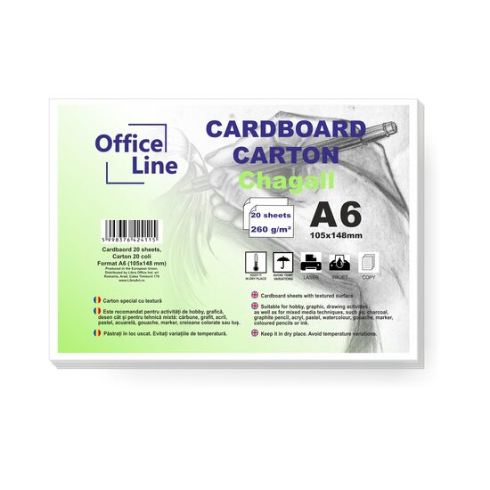 Carton A6 260gr Chagall set 20 coli